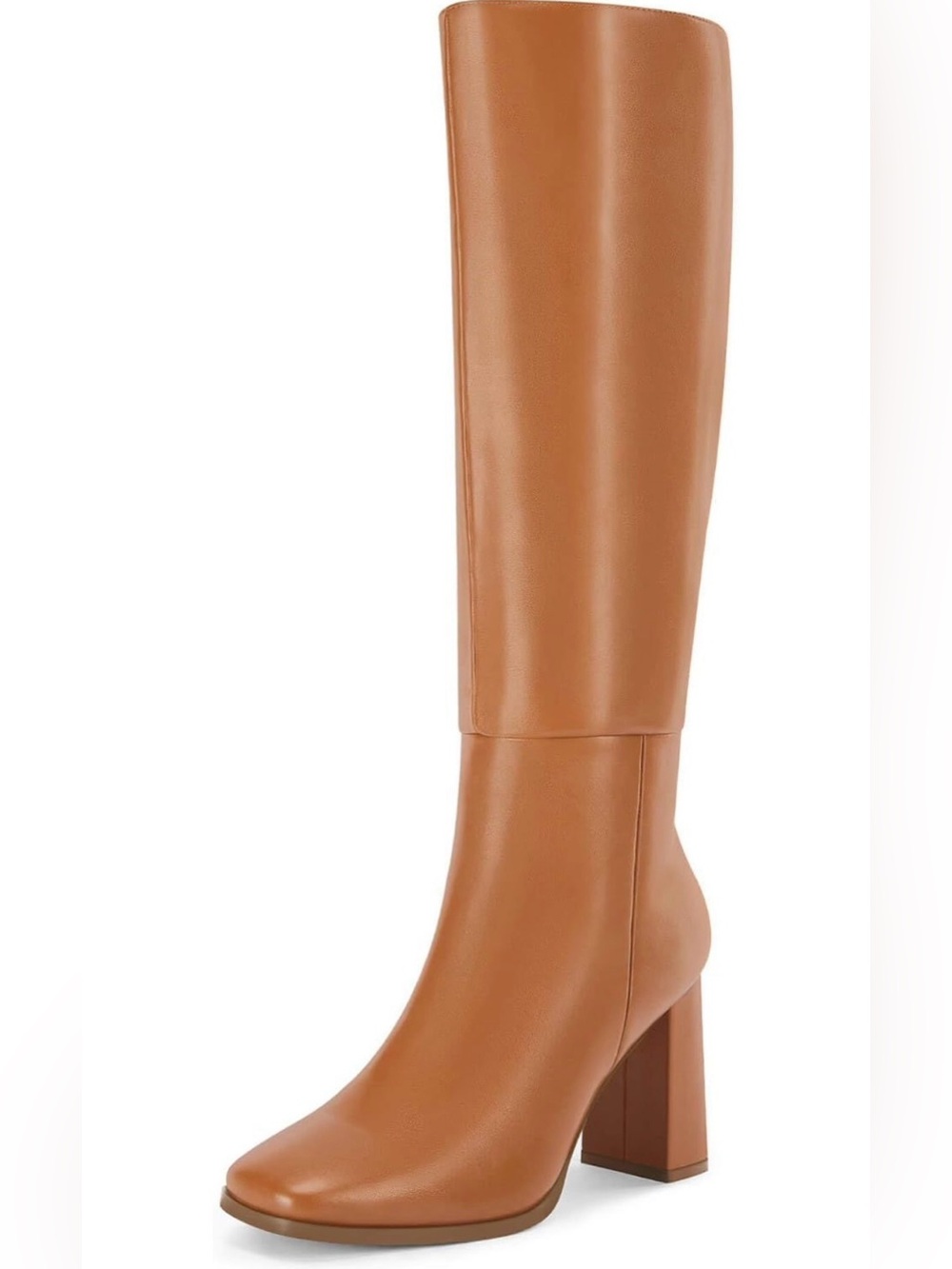 Women's Tall Block Heel Knee-High Boot - Tan - US Size 9.5